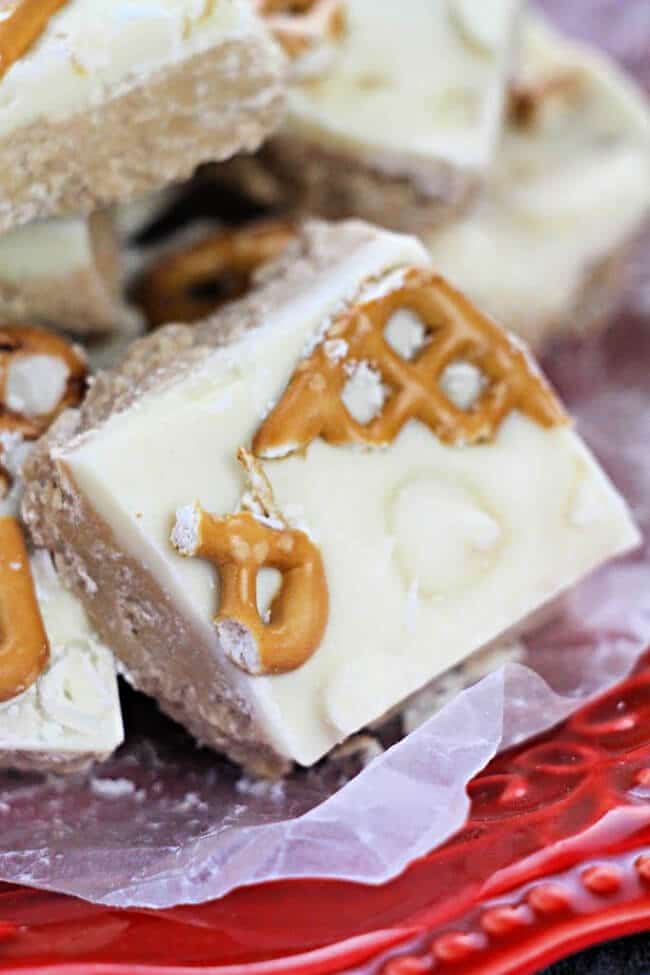 white chocolate caramel fudge