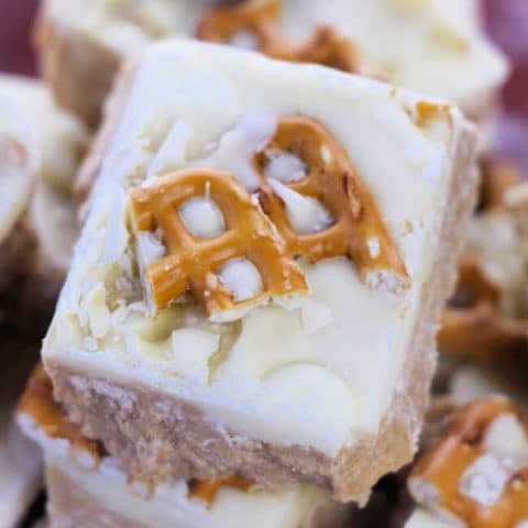 white chocolate caramel fudge