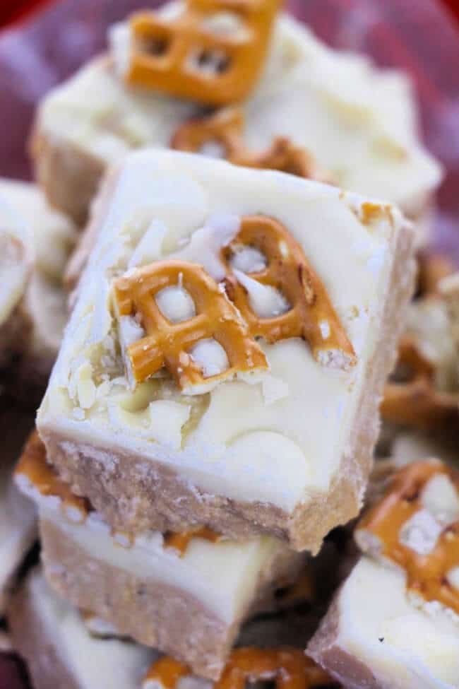 white chocolate caramel fudge