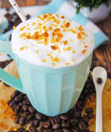 easy caramel brulee latte