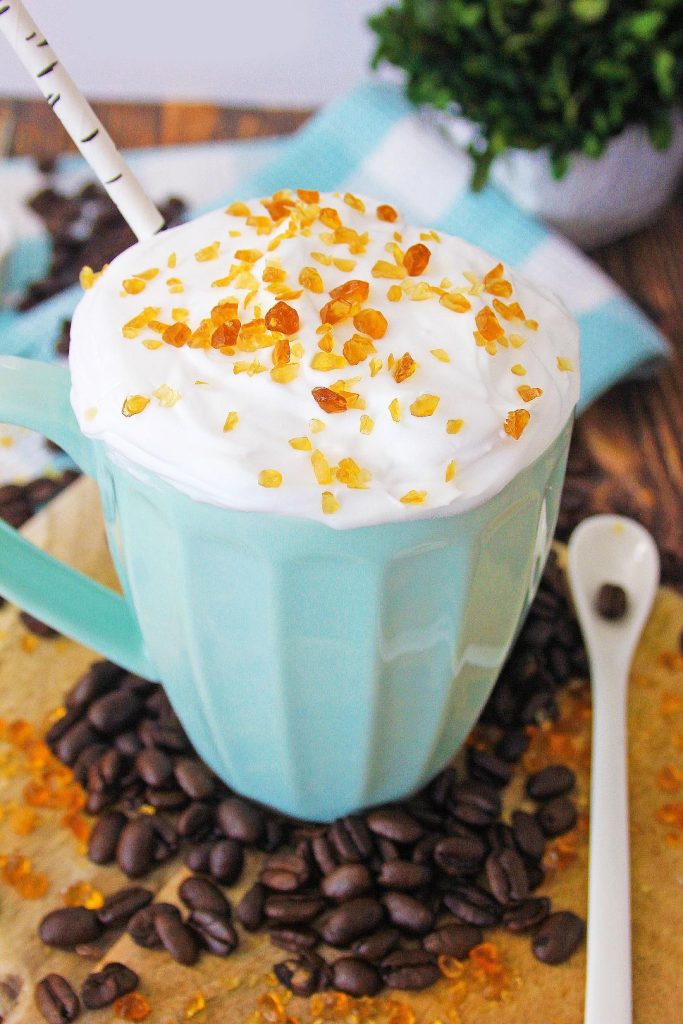 easy caramel brulee latte