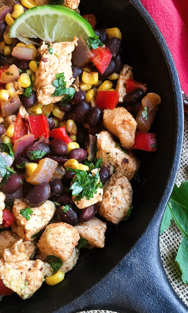 chicken burrito skillet