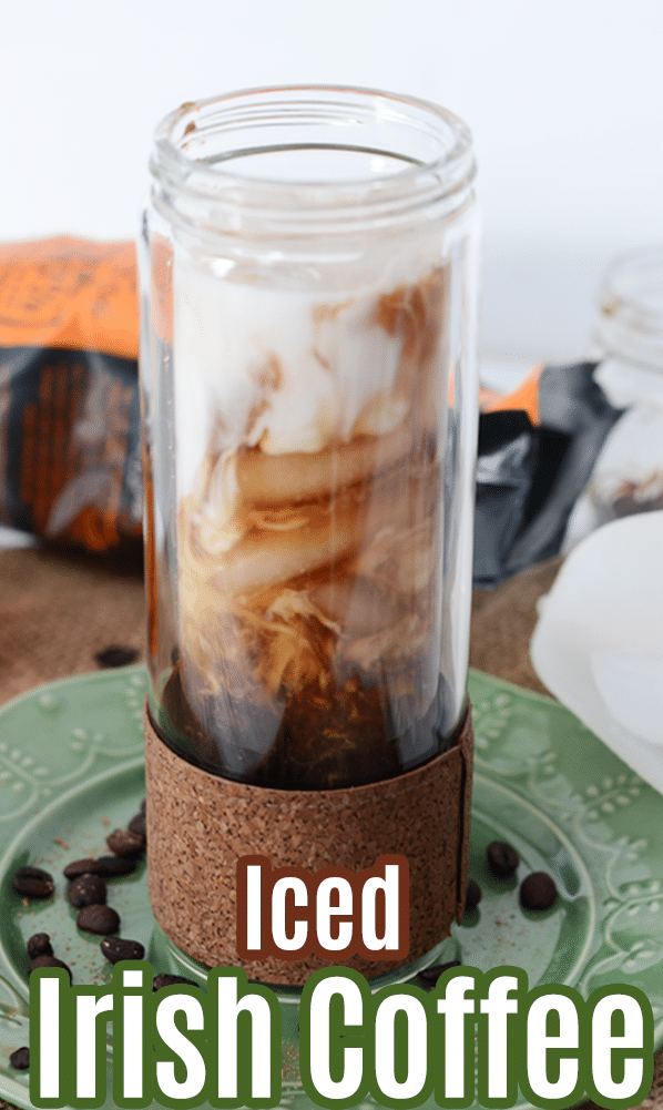 Iced Irish coffee at home