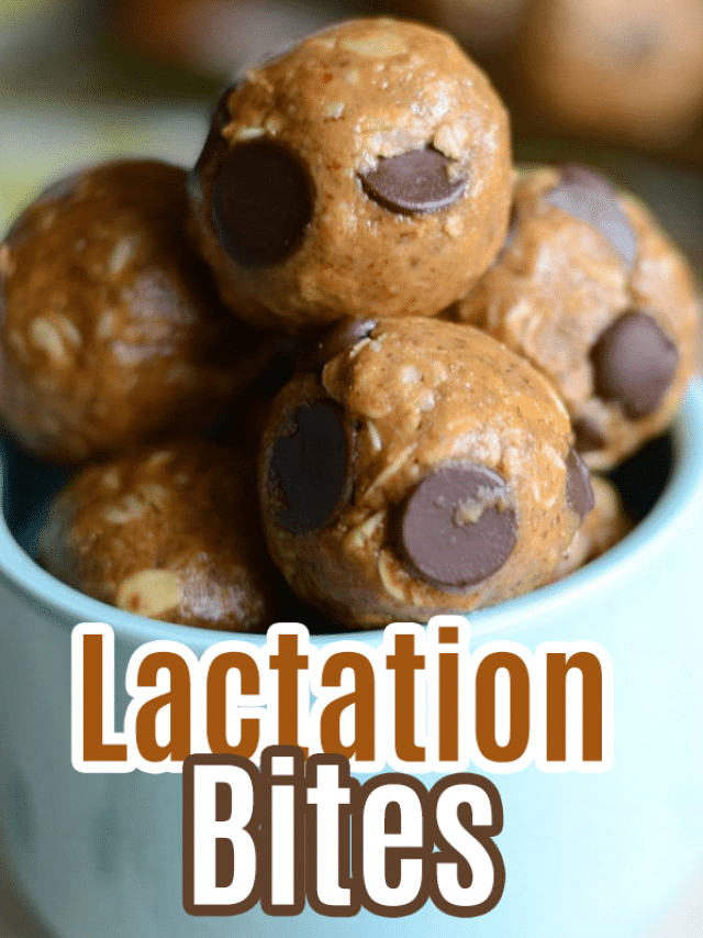 Homemade lactation bites mom makes dinner