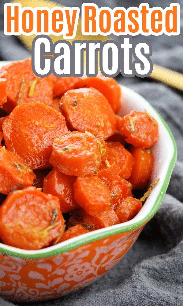 Quick honey roasted carrots