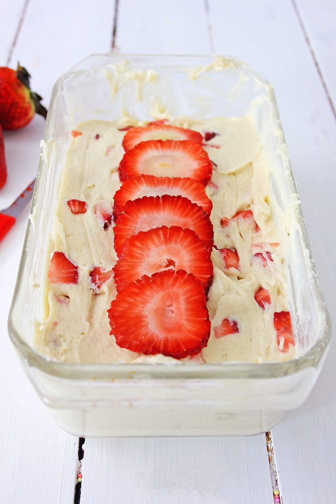 Top with strawberries