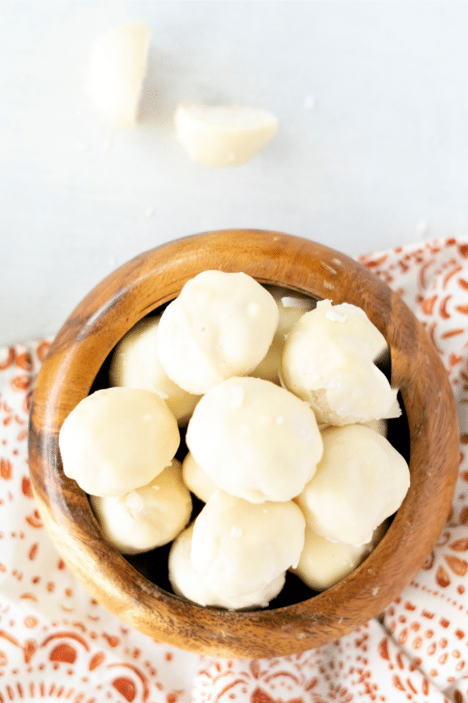 white chocolate truffles