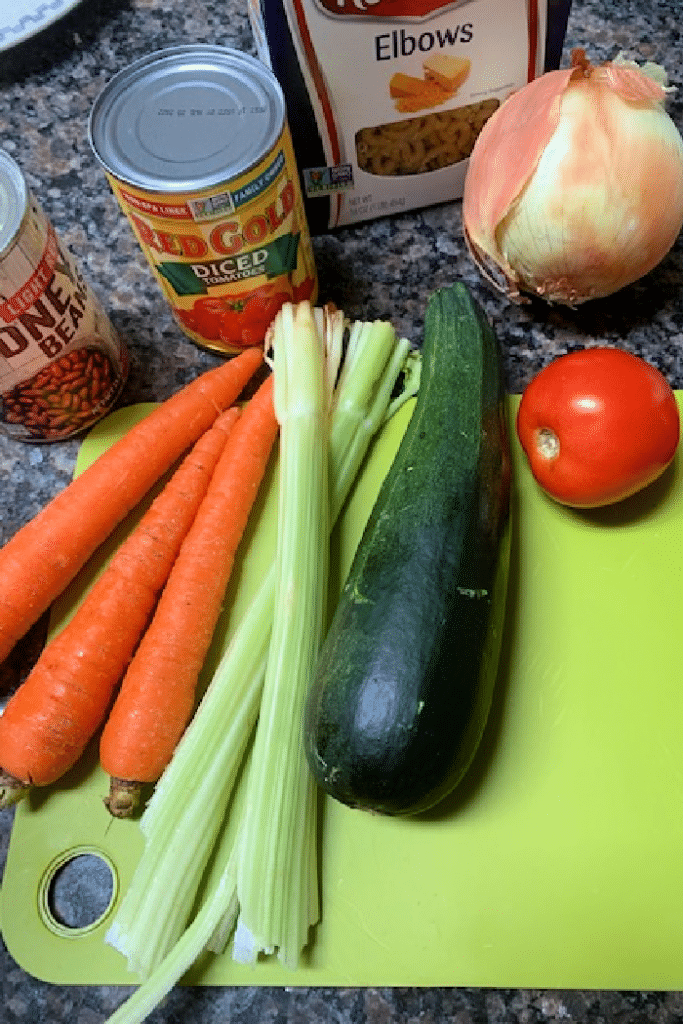 minestrone ingredients 