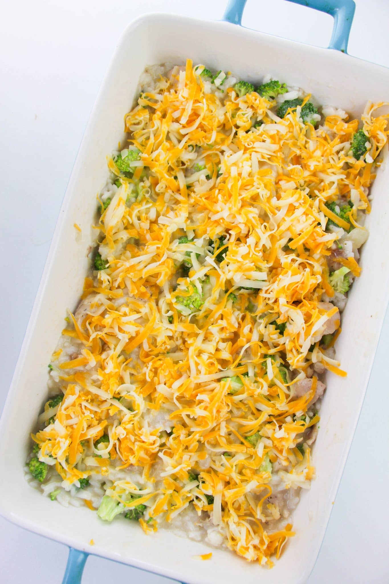 Cheesy Chicken Broccoli Rice Casserole - mom makes dinner