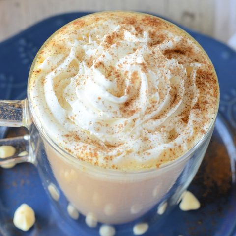 Easy stove top pumpkin white hot chocolate