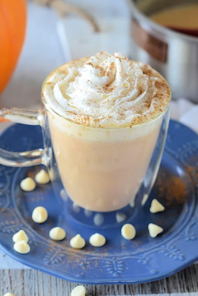 How to make a pumpkin white hot chocolate