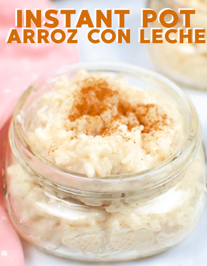 Instant pot rice pudding or arroz con leche recipe