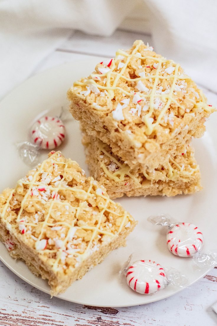 White Chocolate Dipped Rice Krispie Treats on a Stick