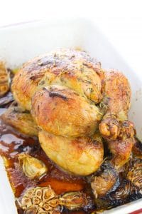 Garlic Butter Roasted Chicken - Mom Makes Dinner