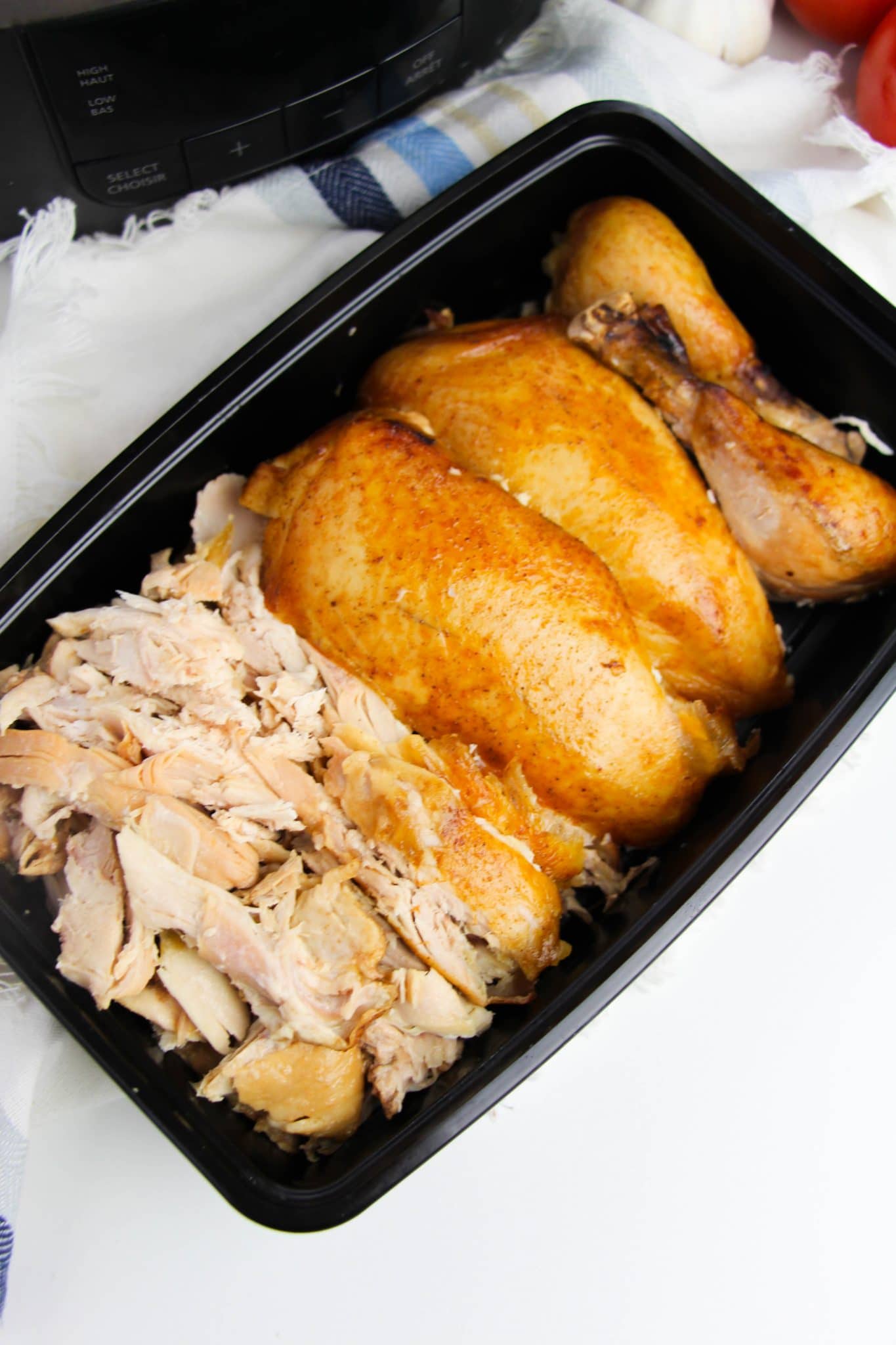 CrockPot Whole BBQ Chicken mom makes dinner