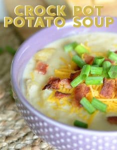 Crock pot loaded potato soup - mom makes dinner