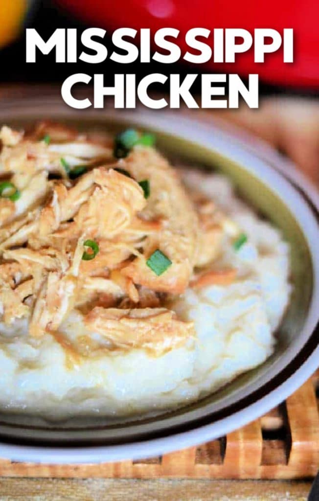 Make super tender and juicy chicken in your crock pot or instant pot with this classic Mississippi chicken recipe