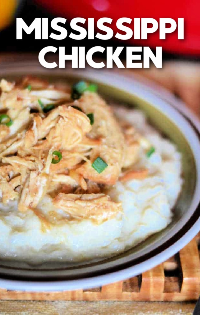 This crockpot Mississippi chicken coukd not be any easier! Recipe