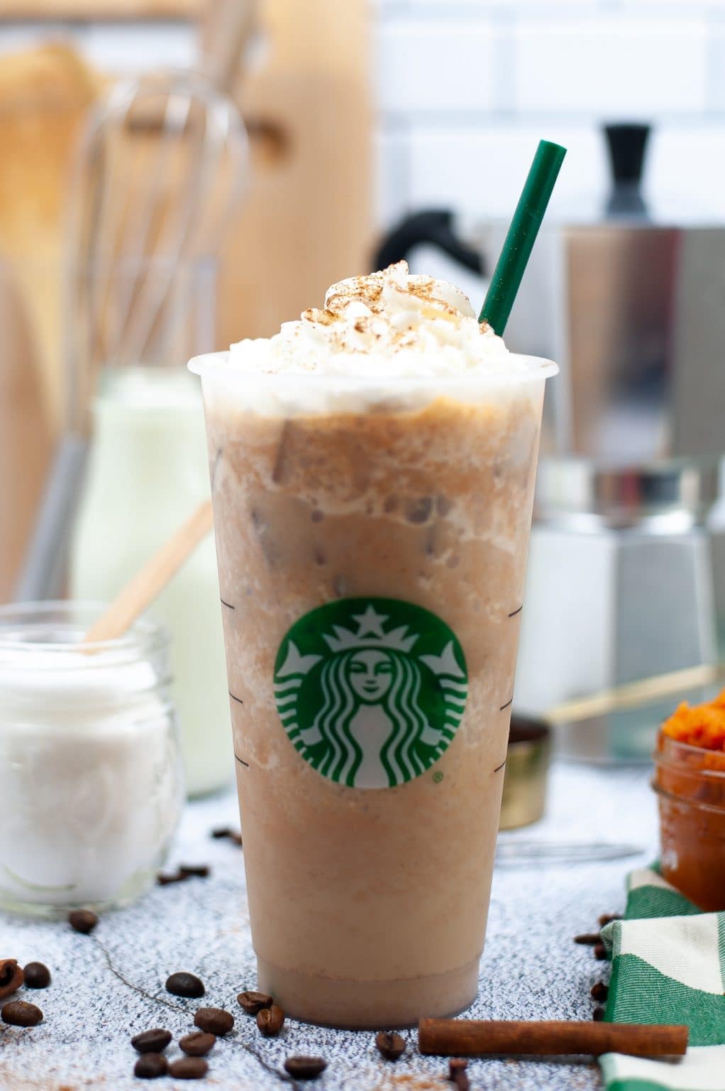 Starbucks Pumpkin Spice Frappuccino mom makes dinner