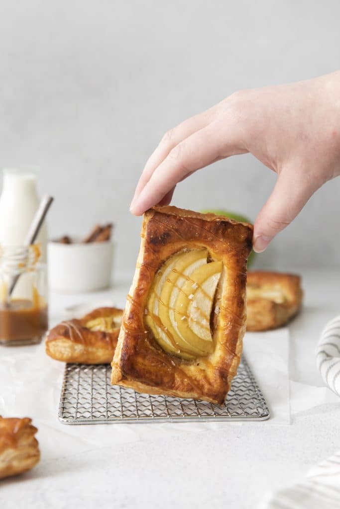 apple danish on cooling rack