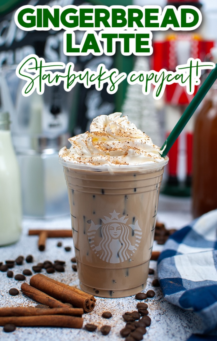 Iced Gingerbread Oatmilk Chai Latte {Starbucks Copycat}