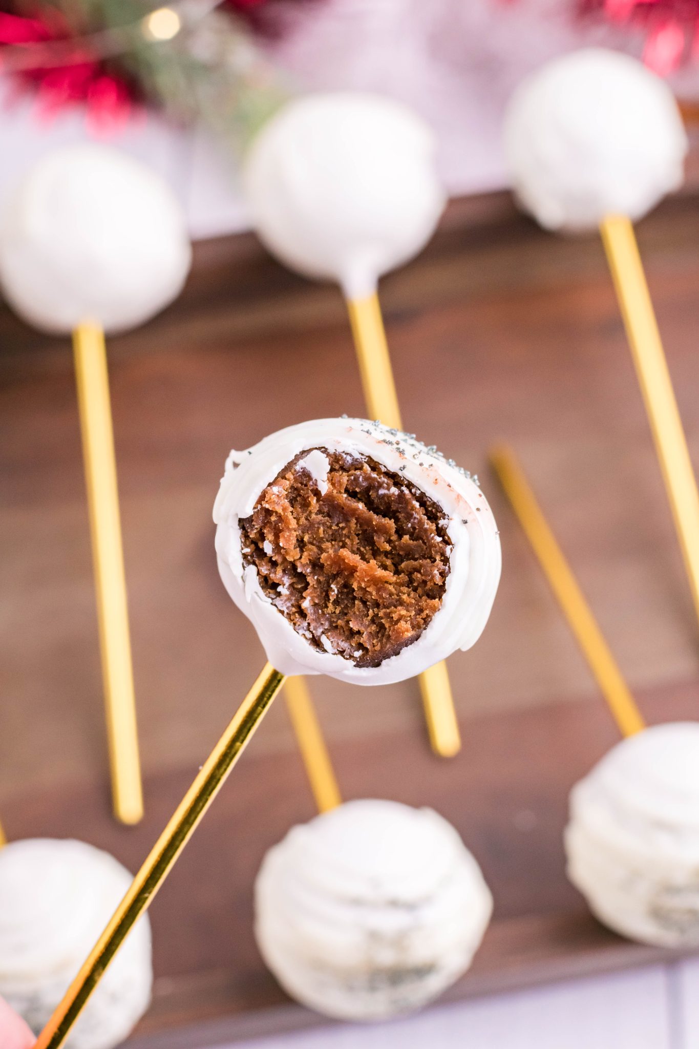 Gingerbread Cake Pops - mom makes dinner