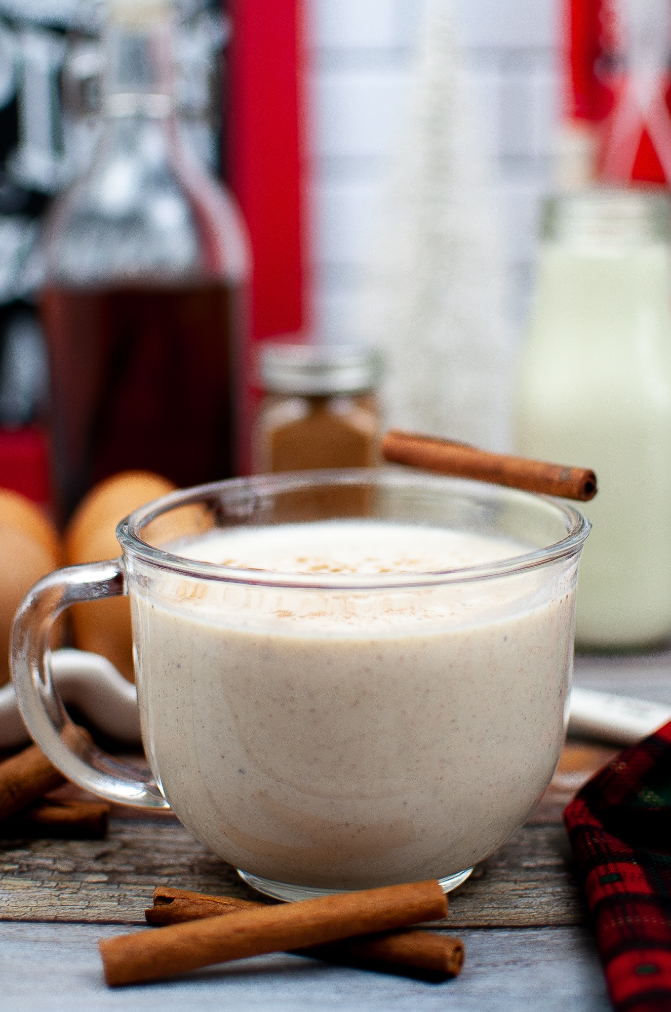 Homemade Eggnog Recipe mom makes dinner