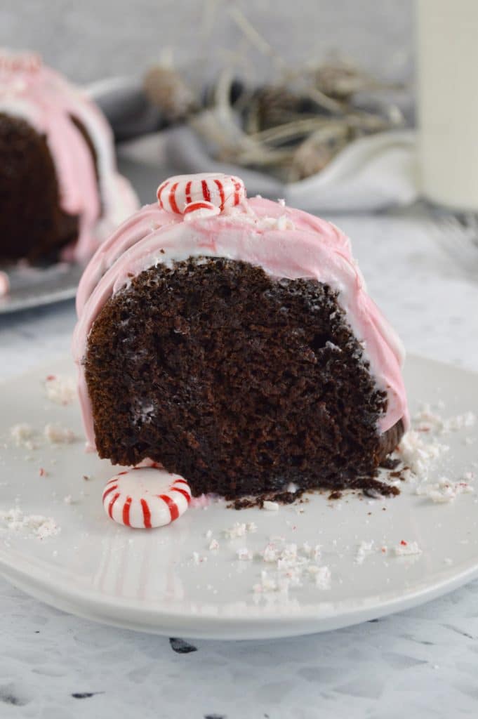 the best chocolate cake with peppermint frosting 