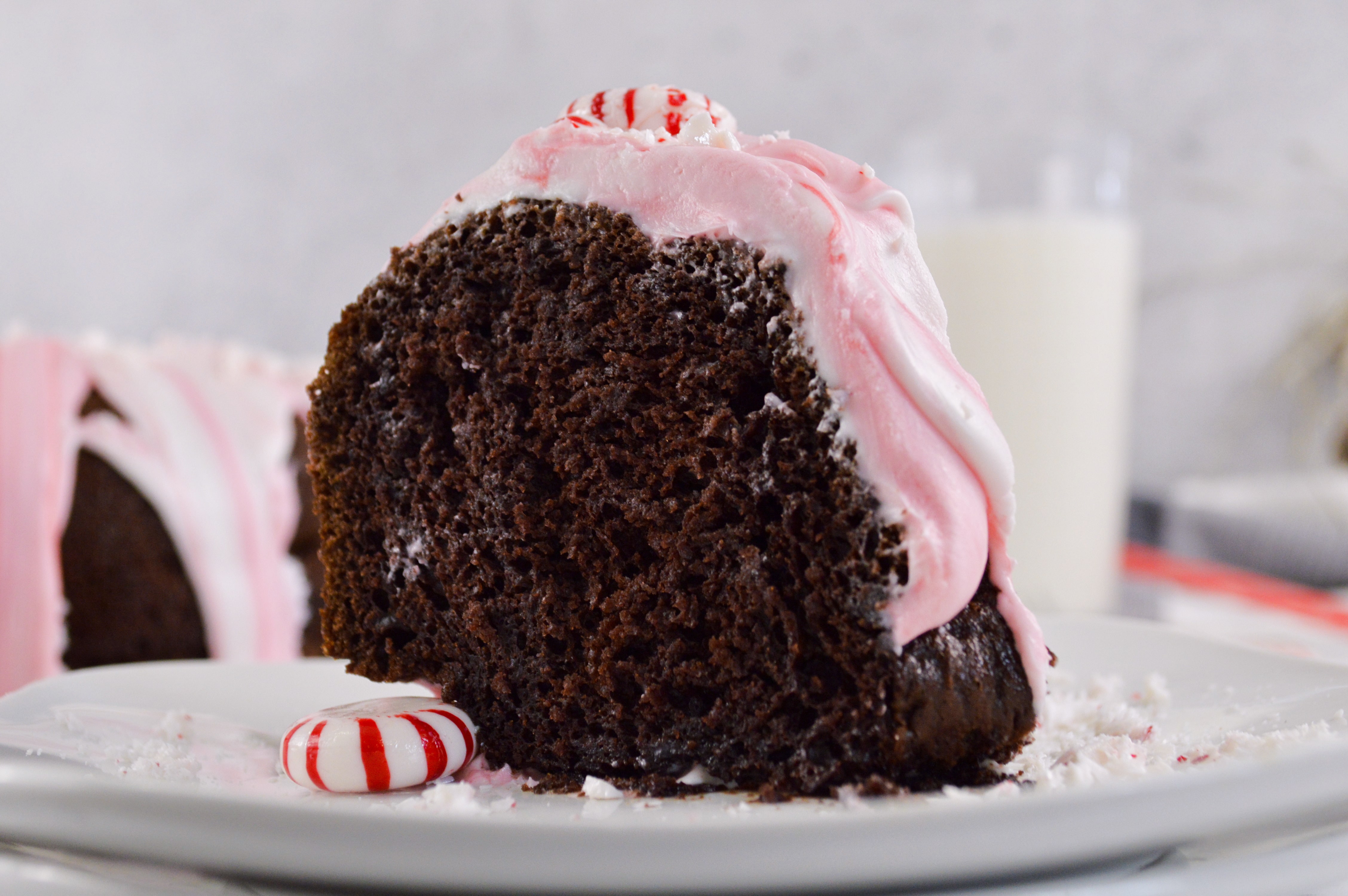 the best peppermint chocolate cake