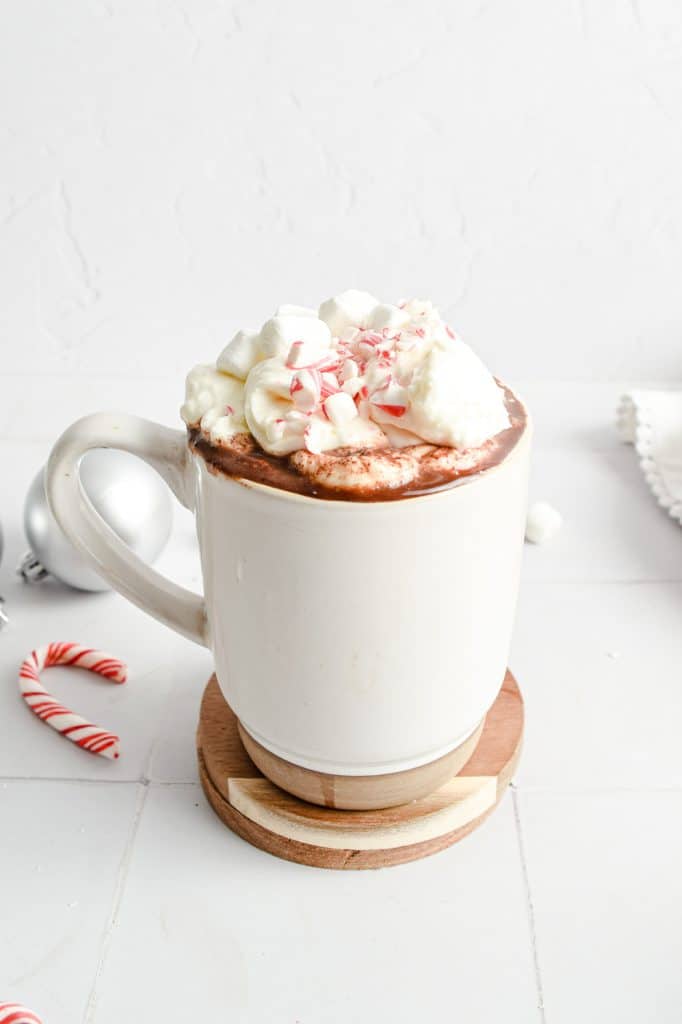 photo of mug with whipped cream 