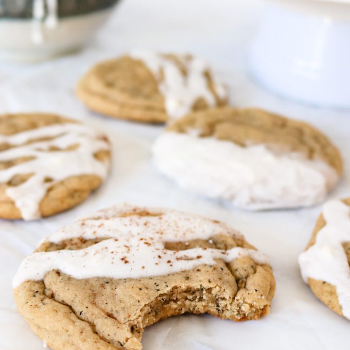 chai cookies with a bite taken our