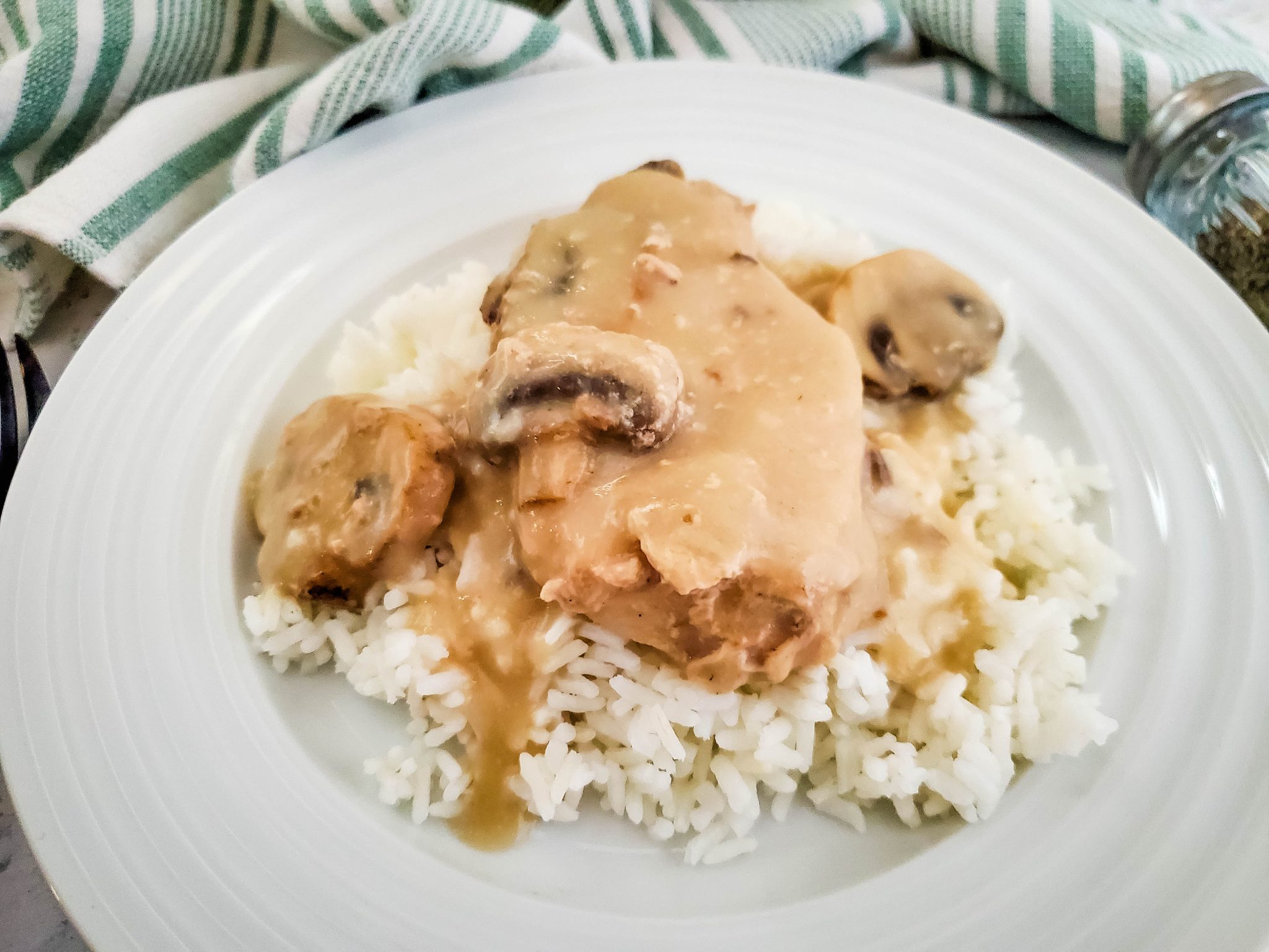 Creamy Crock Pot Pork Chops mom makes dinner