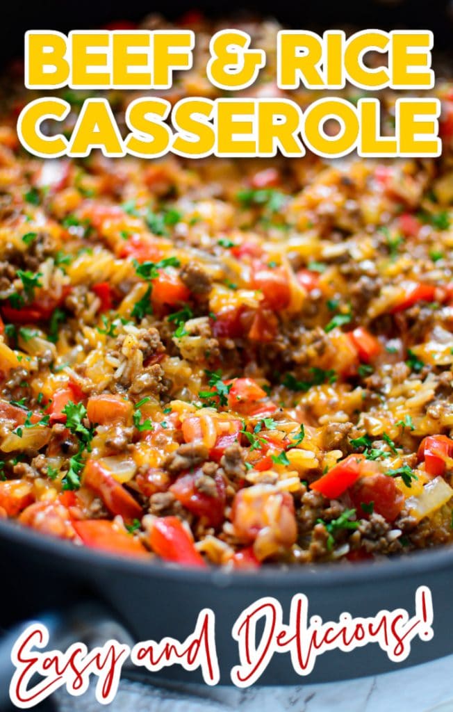 Beef and Rice Casserole - mom makes dinner