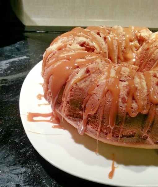 Instant Pot Caramel Apple Bundt Cake - Wonder Mom Wannabe