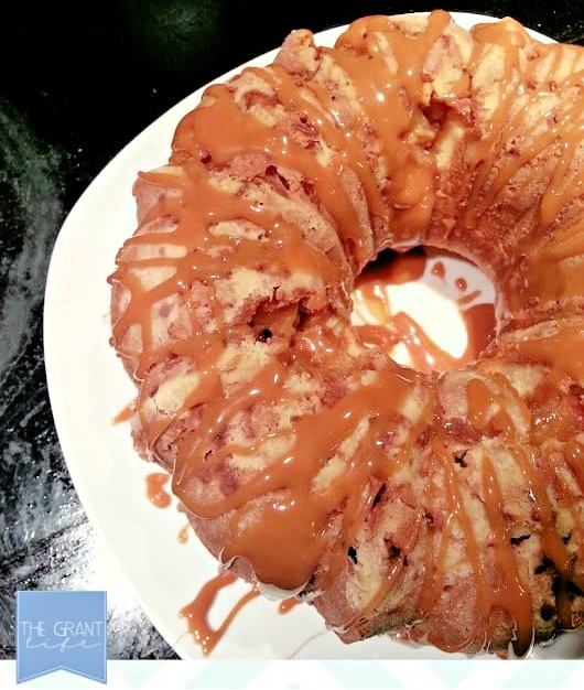 Instant Pot Caramel Apple Bundt Cake - Wonder Mom Wannabe