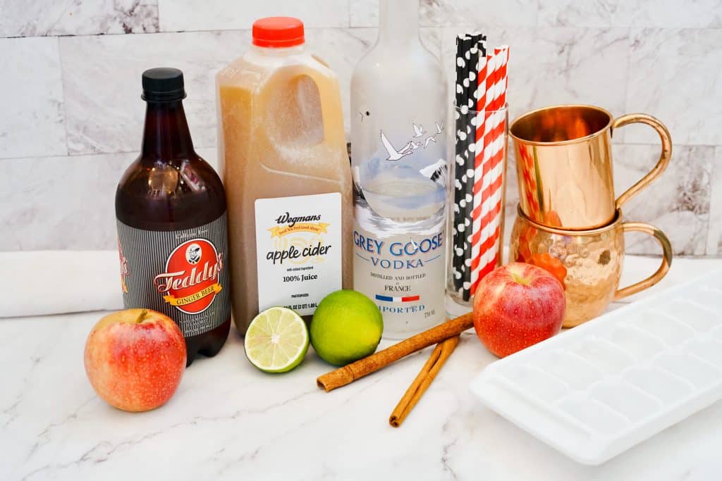 fall inspired moscow mule ingredients
