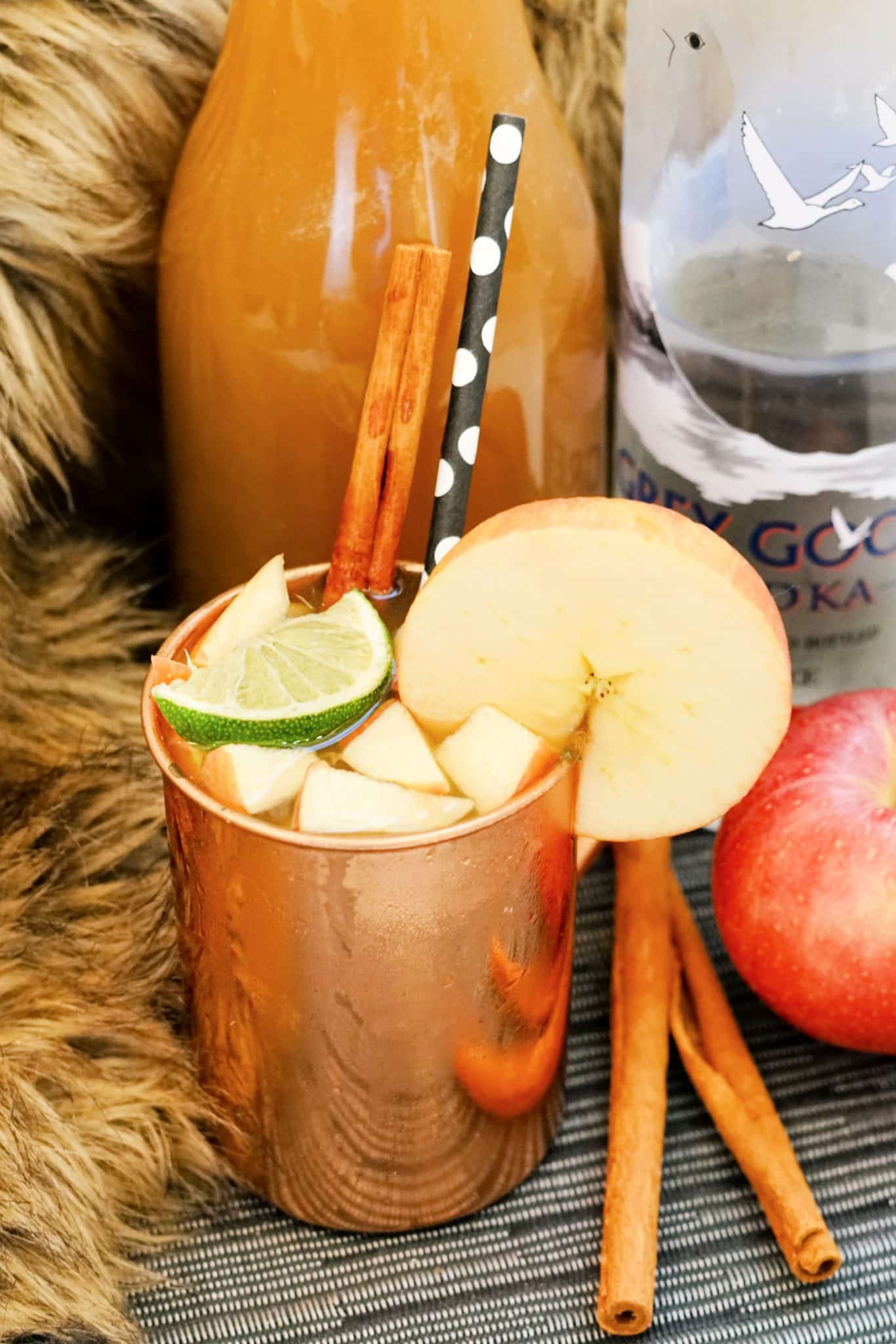 Fall Moscow Mule Mom Makes Dinner bourbon-mule
