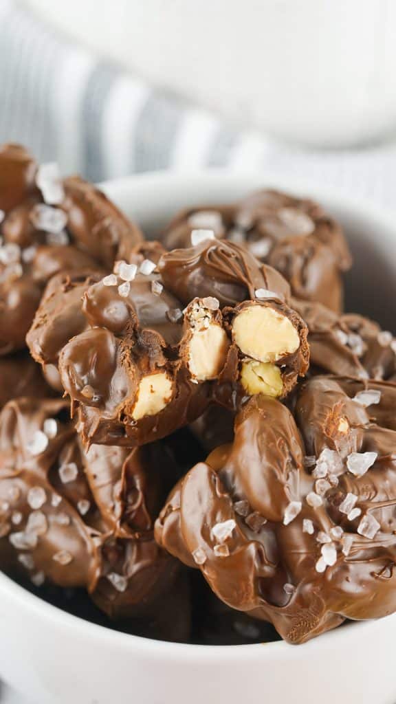 almond clusters in chocolate