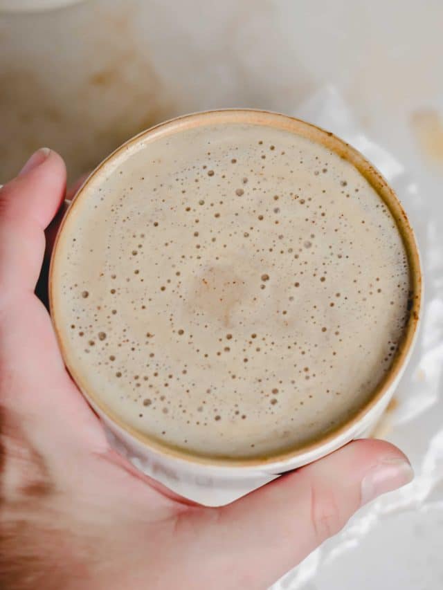 Salted maple latte