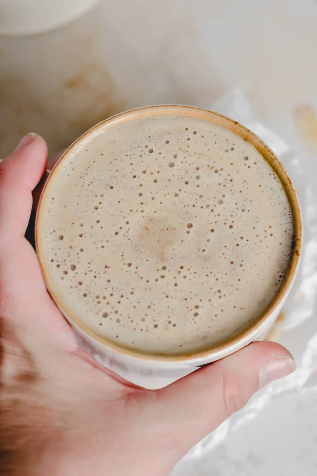 Salted Maple Latte mom makes dinner