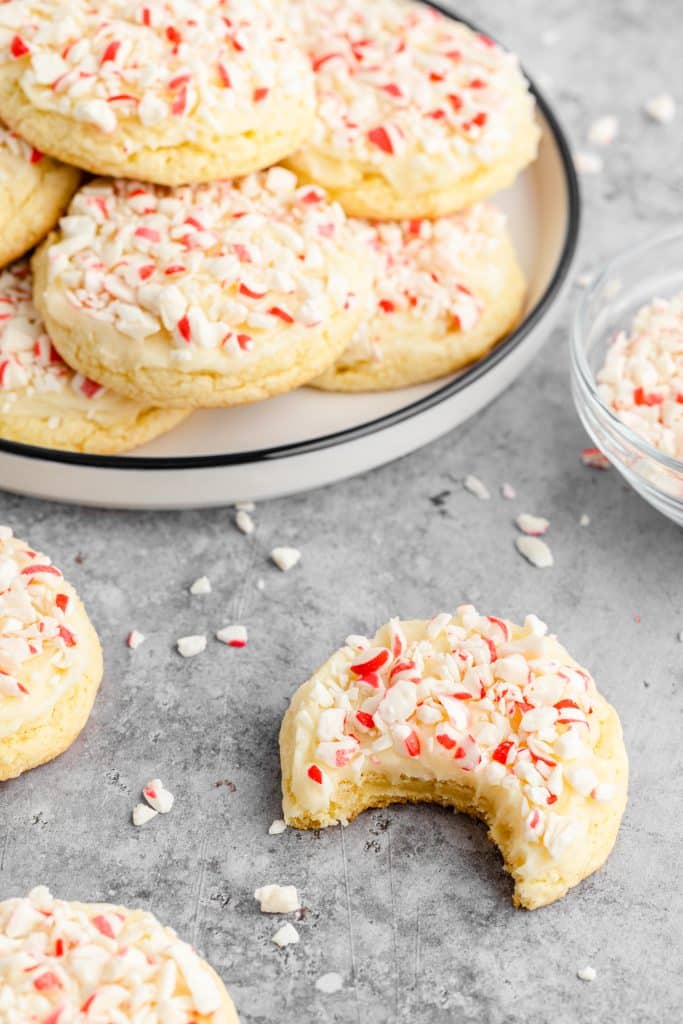 festive peppermint cookies for the holidays