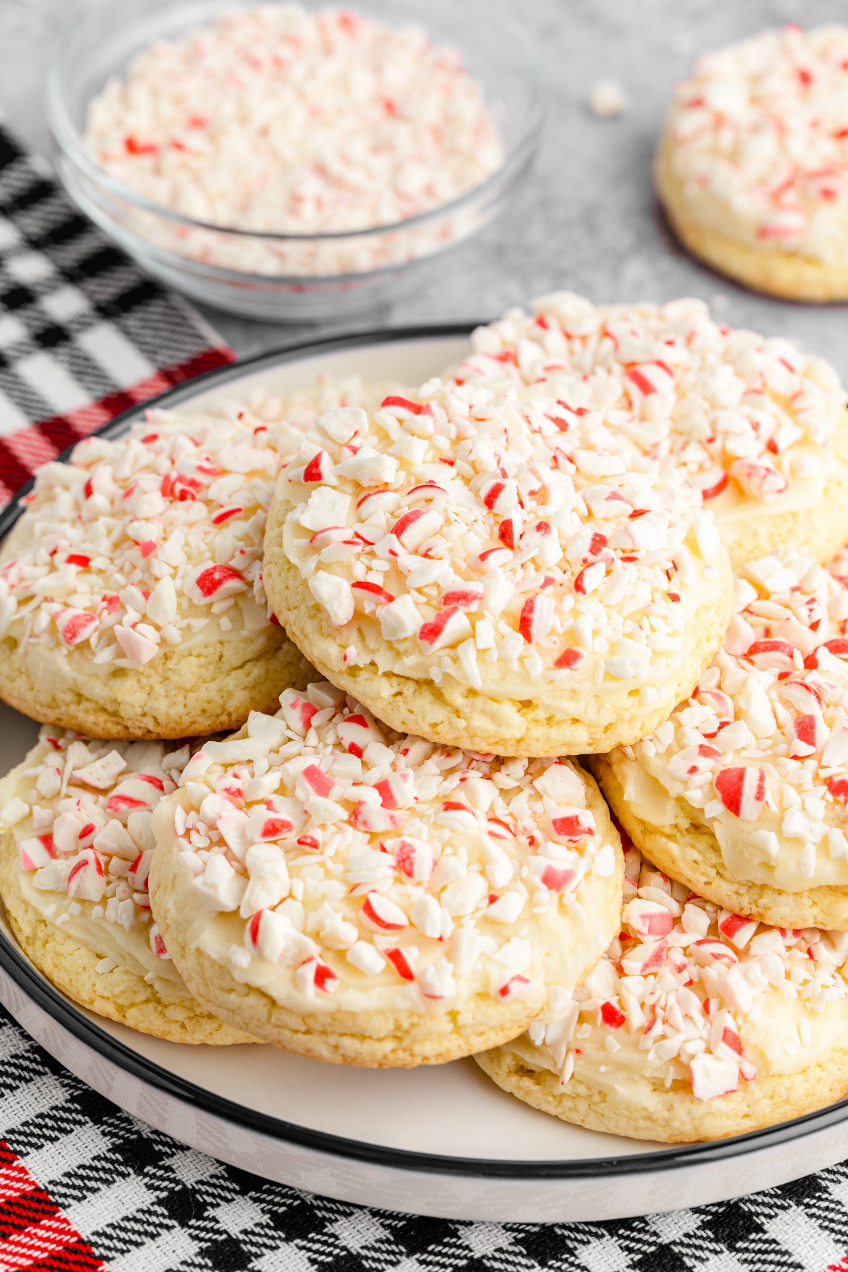 Peppermint sugar cookies