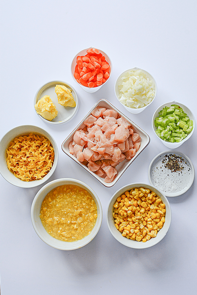 Chicken Corn Noodle Soup Ingredients