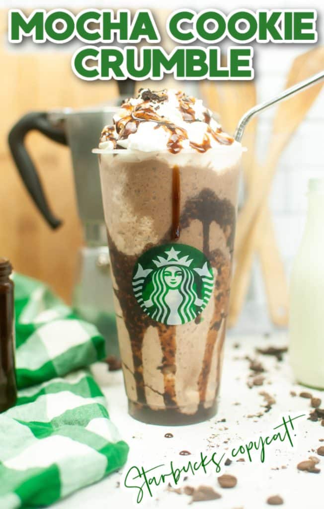 How to make a Starbucks copycat mocha cookie crumble frappuccino