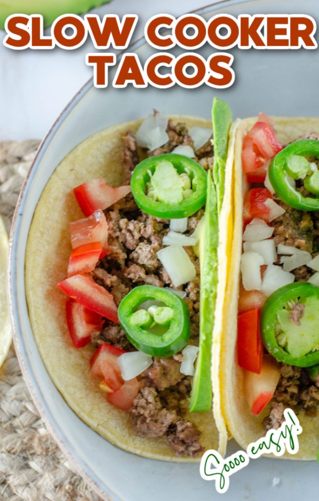 how to make slow cooker ground beef tacos