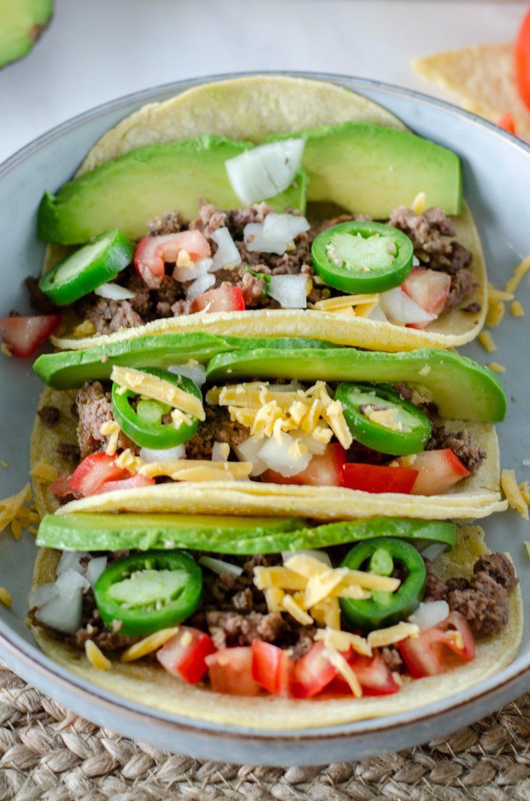 Slow Cooker Ground Beef Tacos - mom makes dinner