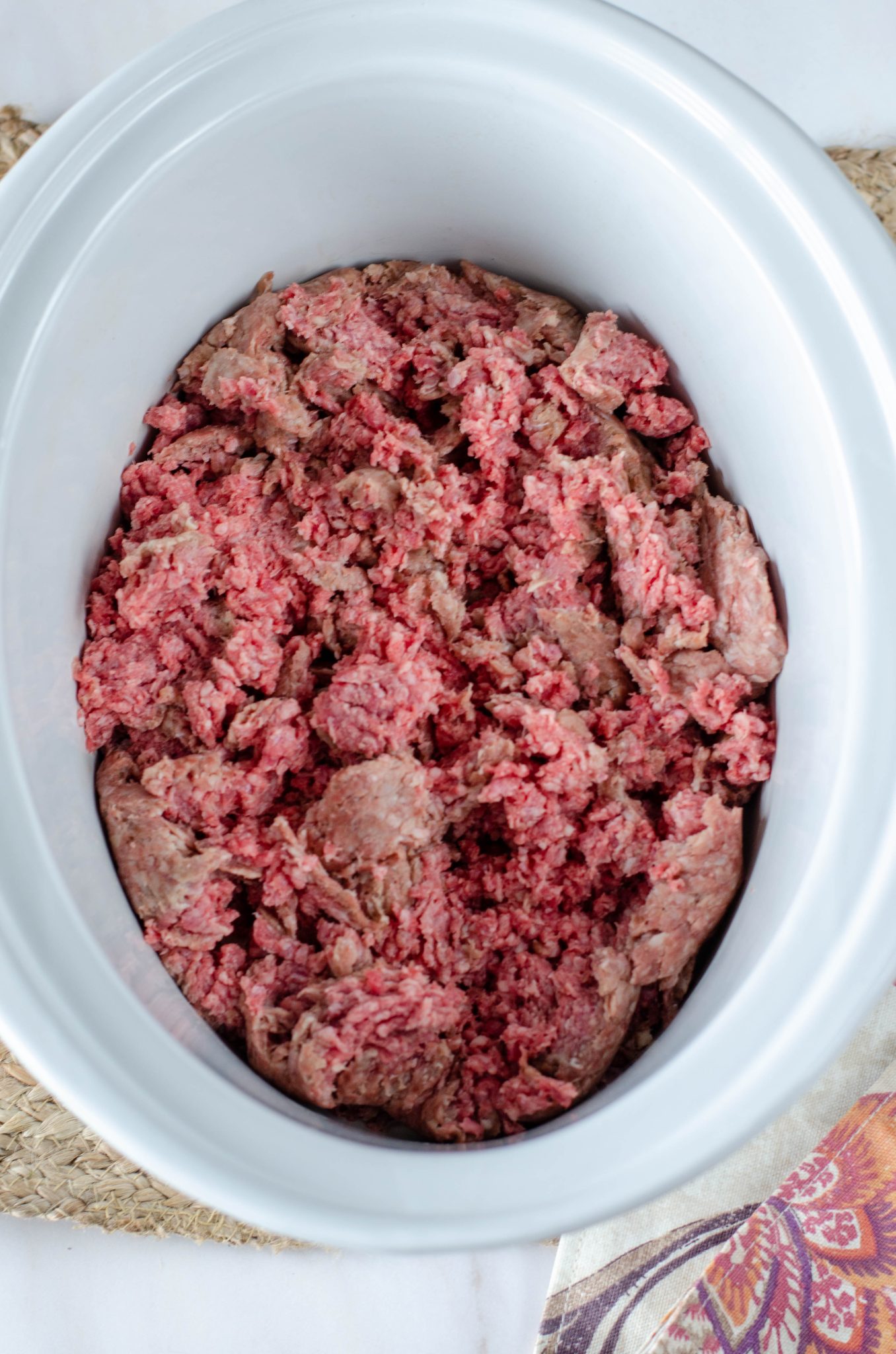 Slow Cooker Ground Beef Tacos - mom makes dinner