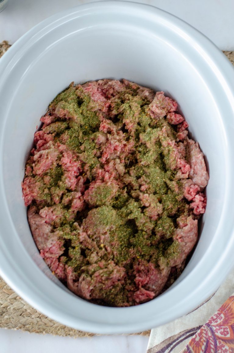 Slow Cooker Ground Beef Tacos - mom makes dinner