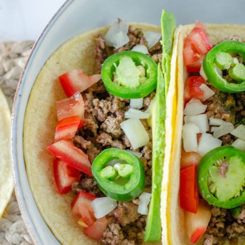 Slow Cooker Ground Beef Tacos - mom makes dinner
