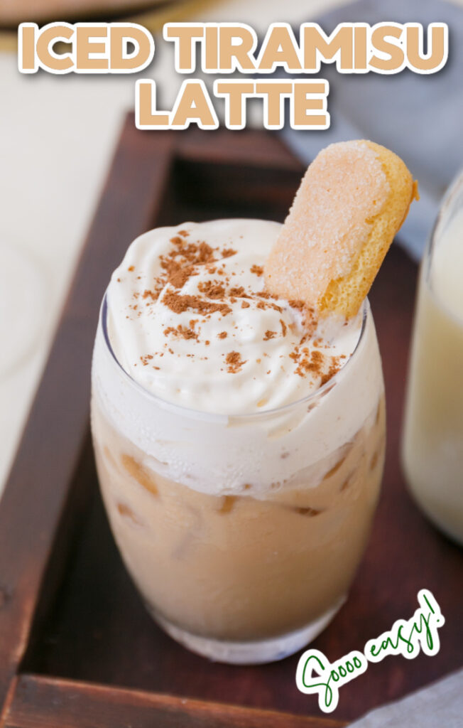 how to make an iced tiramisu latte